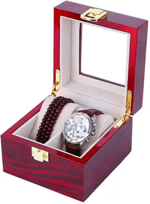 * 11.8 * 8.8cm Storage Box Wooden Watch Box Display Stand/Storage Box for Jewelry Watches 2/3/5 Grids Watch Display Box with uniformitarianism Glass Lid Pull Storage Top Box High-end / 11.8 