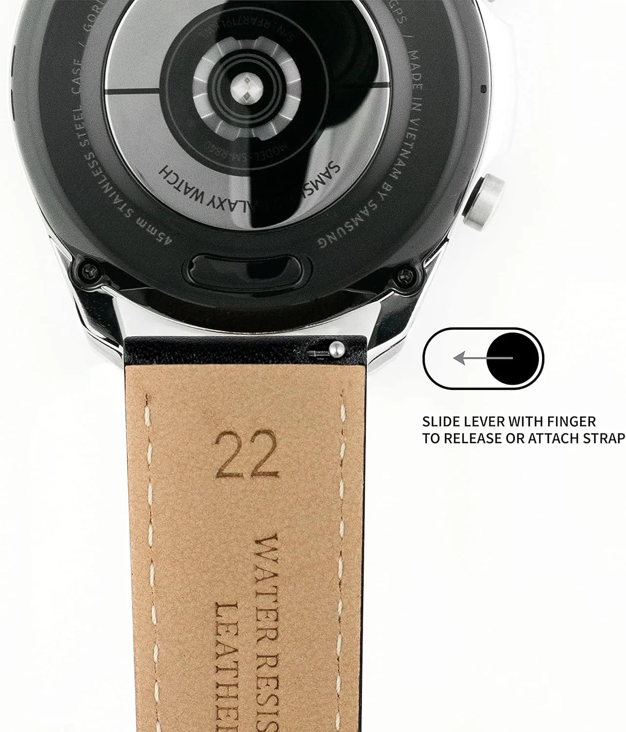 - 18mm, 20mm, 22mm & 24mm Watch Straps BARTON Water-Resistant Leather Watch Bands - geophysical accompany basket Quick Release - Choose Strap Color & Size 
