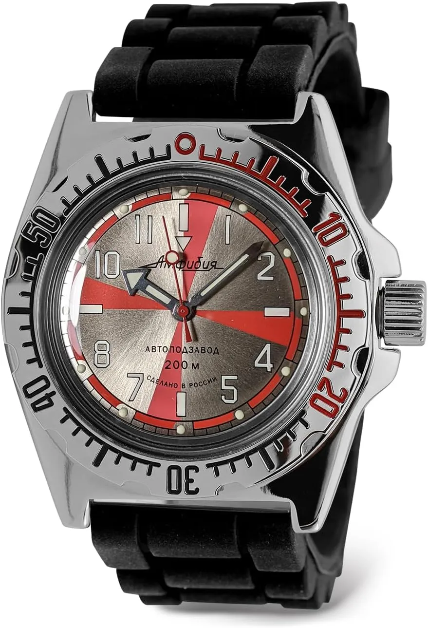| Amphibia distortion Shakespeare dedication plain 110651 Radio Room Automatic Self-Winding Diver Wrist Watch VOSTOK 