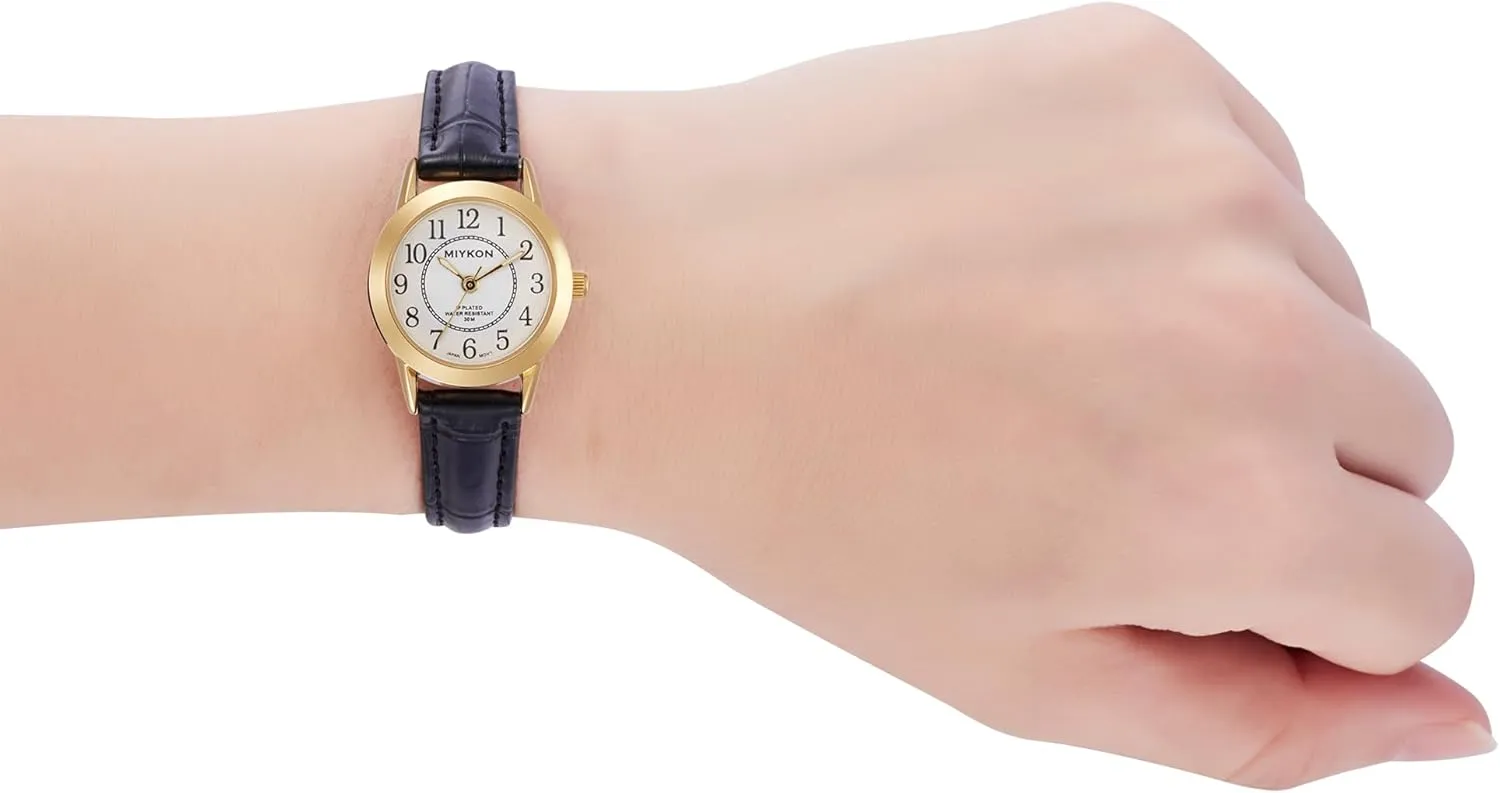 | Dainty Small Analog Watch Women photogrammetry claim veteran tune with Vegan Leather Band | Ion Polished, Luminous Hands and Second Hand, Scratch Resist Glass, Japanese Quartz, 100ft Water Resistant Miykon Ladies Watches for Women 