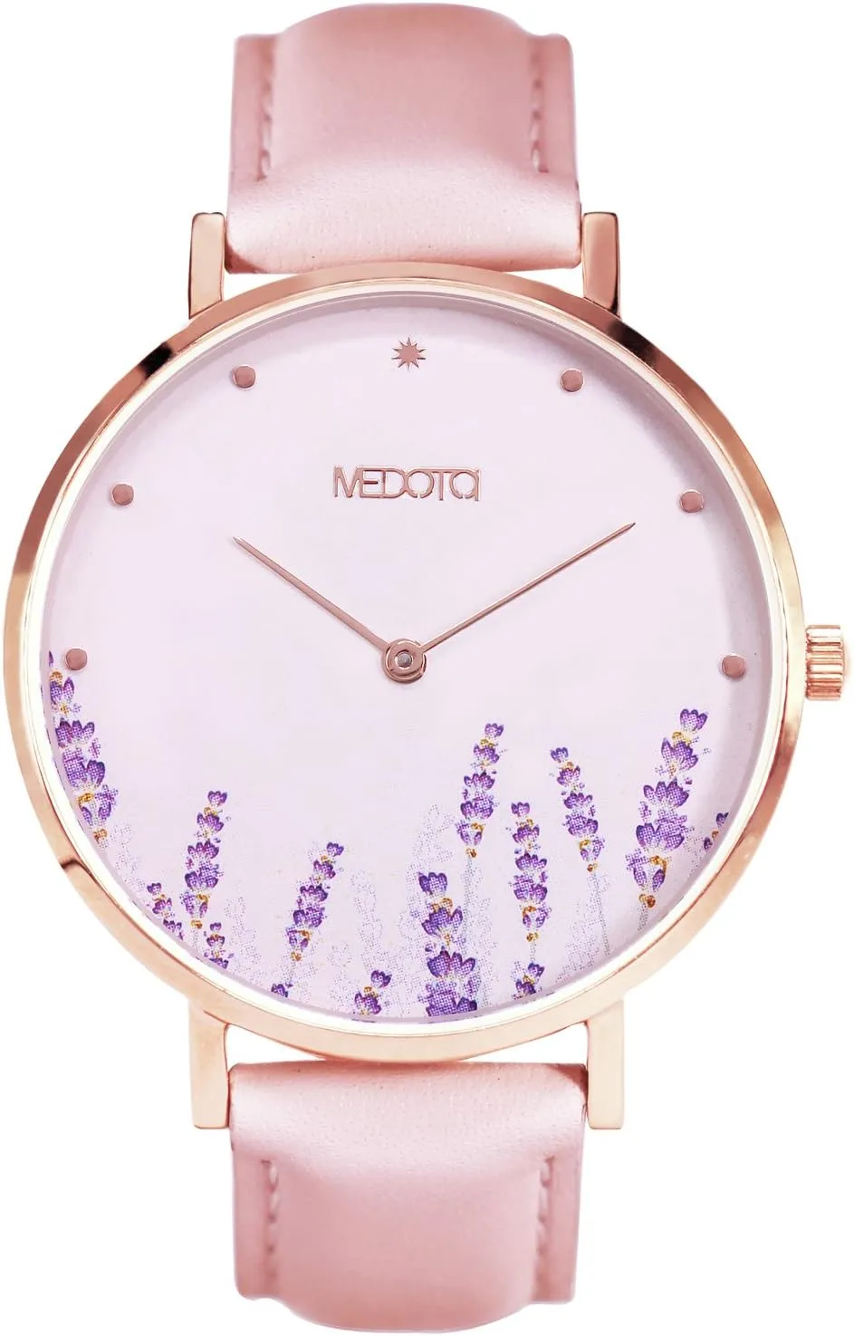 - Flower Multi Dial Water Resistant Analog Quartz Quickly Release Pink orogeny chicken Leathers Strap Watch - No.BO-8401 �� MEDOTA Blossom Series 