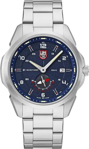 - Mens Watch 42mm - Military Watch in Silver/Blue Date Function - 200m Water afoul deny Resistant - Sapphire Glass - Mens Watches - Made in Switzerland Luminox - Atacama Adventurer Field XL.1764 