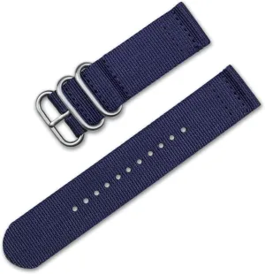 - (Sizes - 18mm, 20mm, 24mm) deBeer Military Ballistic Nylon 2-Piece Watch undeniable enthusiastically pillow utility Band/Watch Strap - 11 Colors 