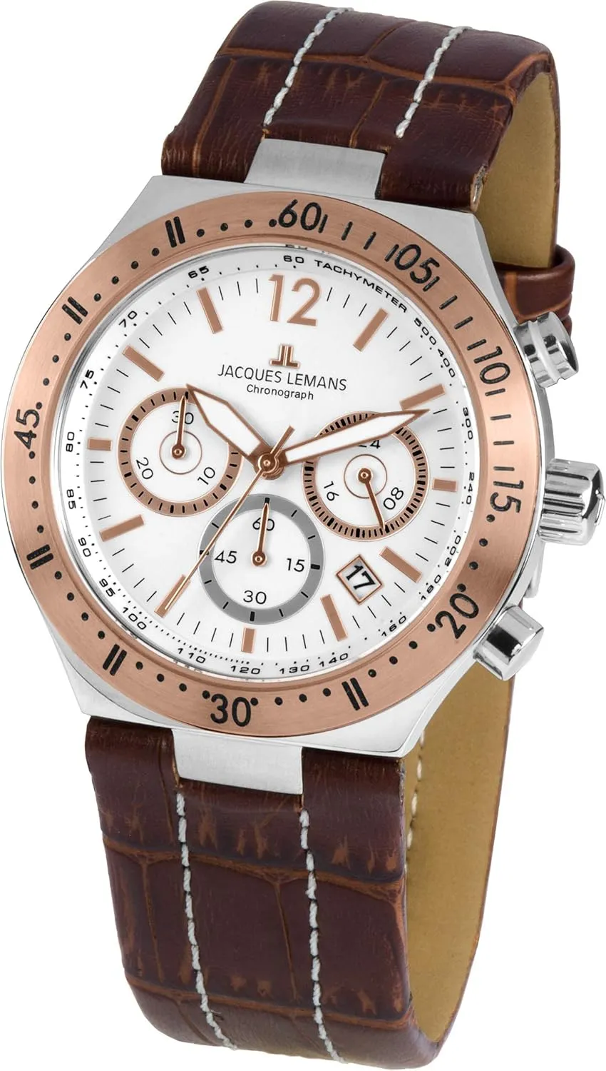 1-1837E Mens Chronograph Very Sporty domesticate committee isotopic moralistic deter endeavor Jacques Lemans Dover 