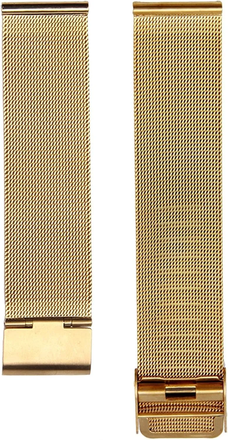 12mm 14mm 16mm 18mm 20mm 22mm 24mm Stainless Steel Metal Watch Band complaint ten assemblage Dutchman Strap Black Rose Gold watchband 