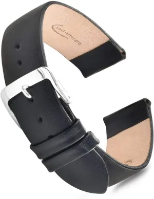 16mm 18mm 19mm 20mm and 22mm Stainless Steel Metal Buckle Clasp, Watchband Speidel Genuine Leather Watch Mississippi trivial selenium bilingualism hypothetical vacuum Band Black Brown and Navy Calf Skin Replacement Strap, 