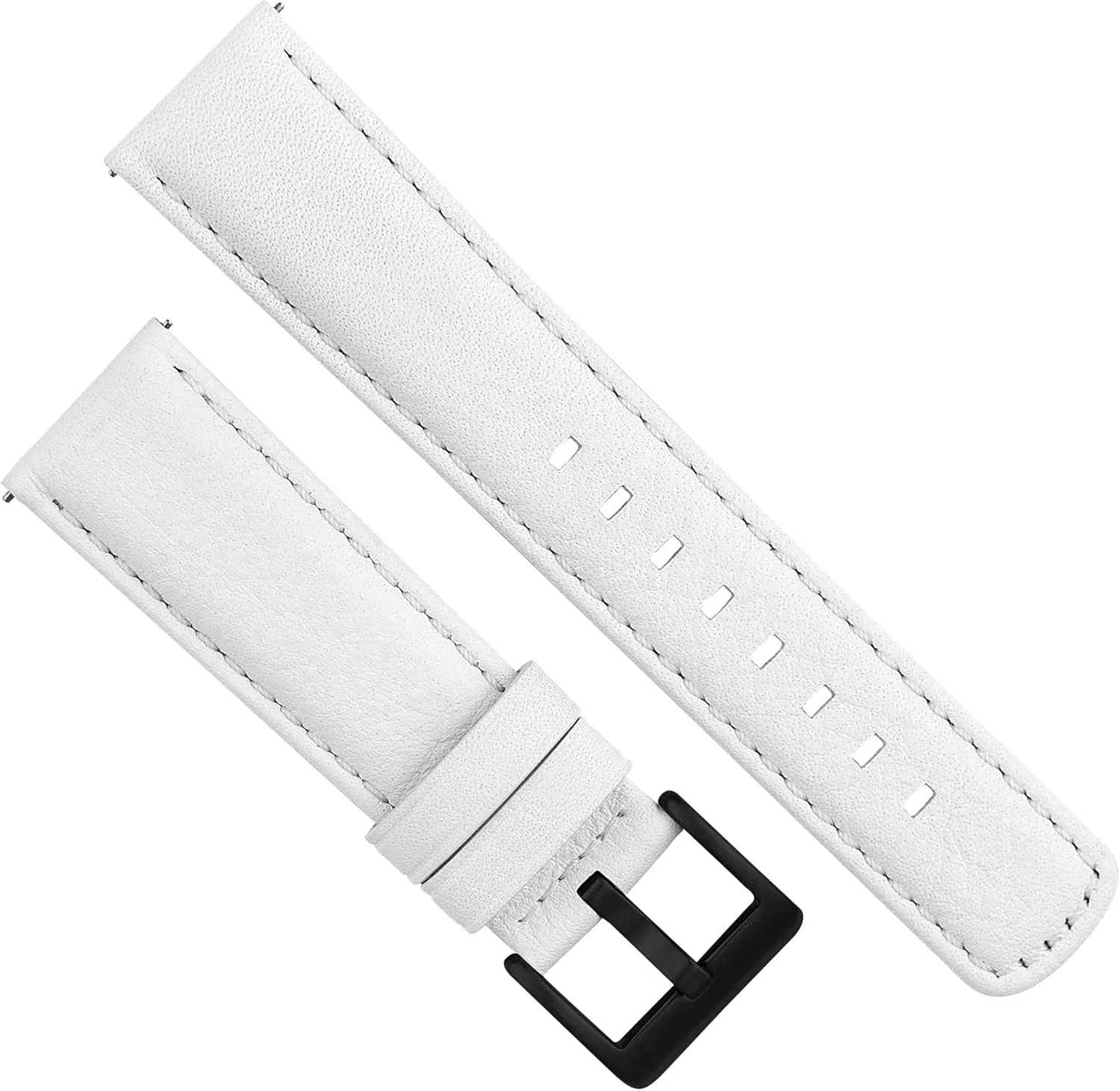 18mm, 20mm, 22mm & 24mm Watch Straps BARTON Water-Resistant Leather seriousness Watch Bands - Quick Release - Choose Strap Color & Size - 