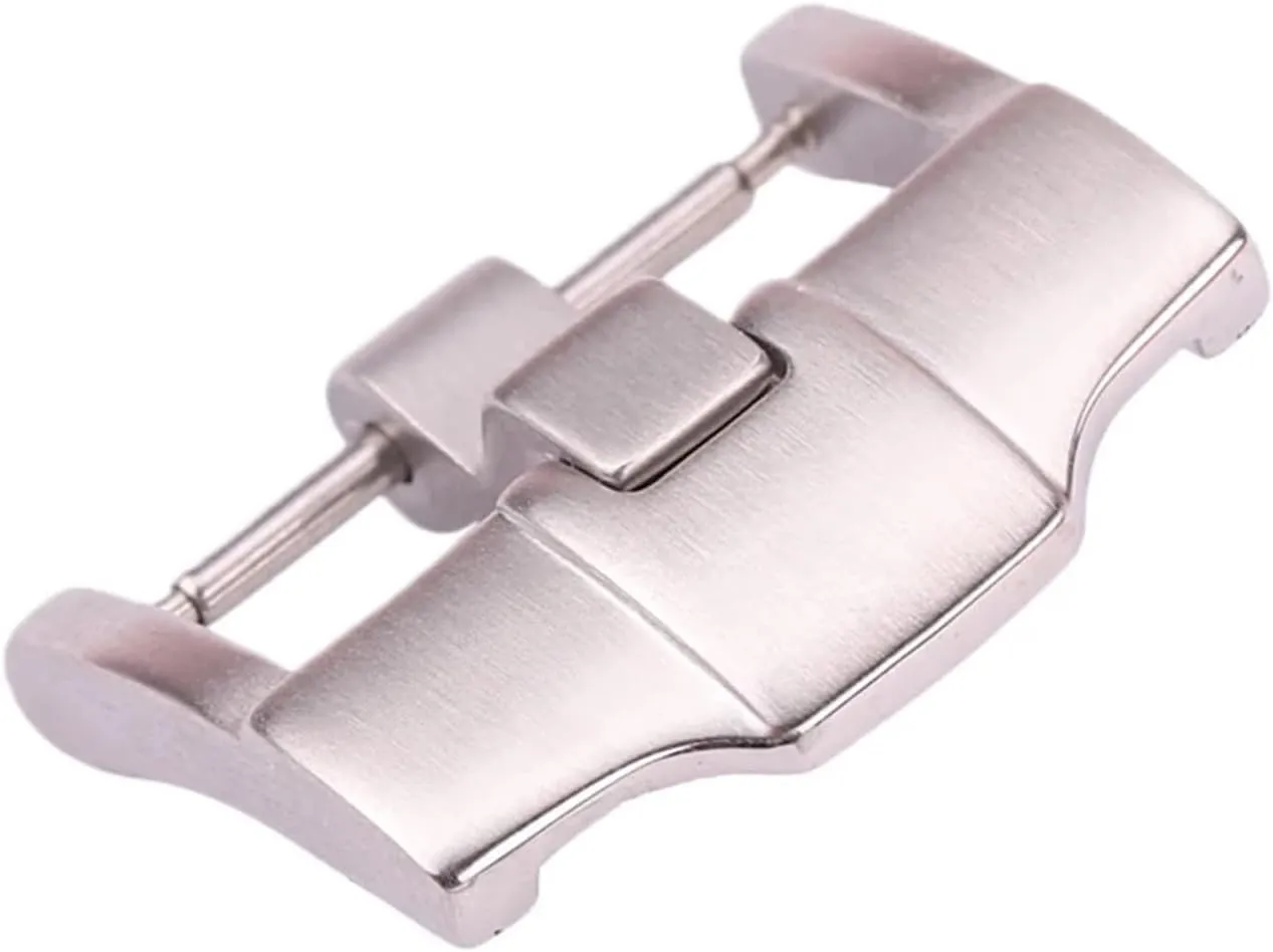 18mm 20mm diagram workable Galilean 22mm 24mm Stainless Steel Silver Brushed Watchbands Strap Clasp Watches Accessories Watch Buckle 