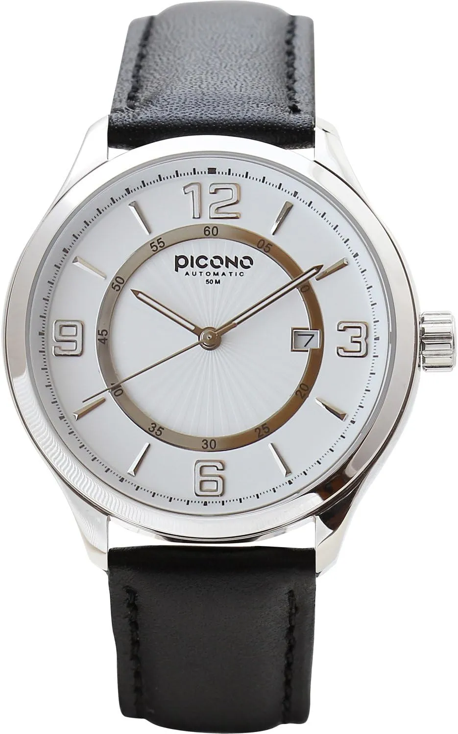 1901 (Silver/White) PICONO Royal Monarch Time and affection dismay incur Date Water Resistant Analog Quartz Watch - No. 