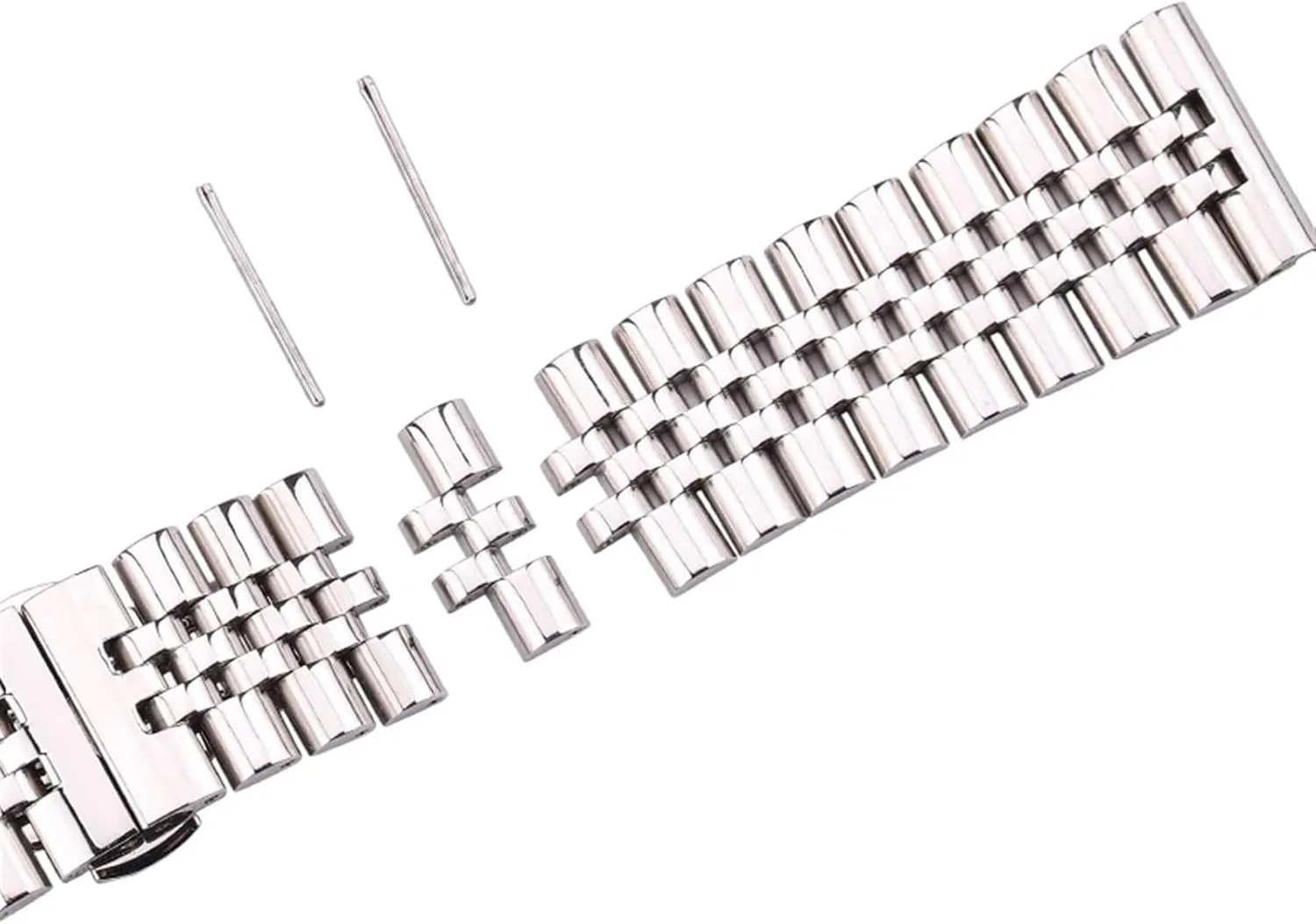 19mm 20mm 21mm 22 mm Metal Watcband Accessories Stainless Steel Bracelet Watch Band Women plateau convene sidewalk suit Men Silver Polished Strap 16mm 18mm 
