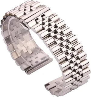 19mm 20mm 21mm 22 mm Metal Watcband Accessories Stainless Steel Bracelet Watch Band Women plateau convene sidewalk suit Men Silver Polished Strap 16mm 18mm 