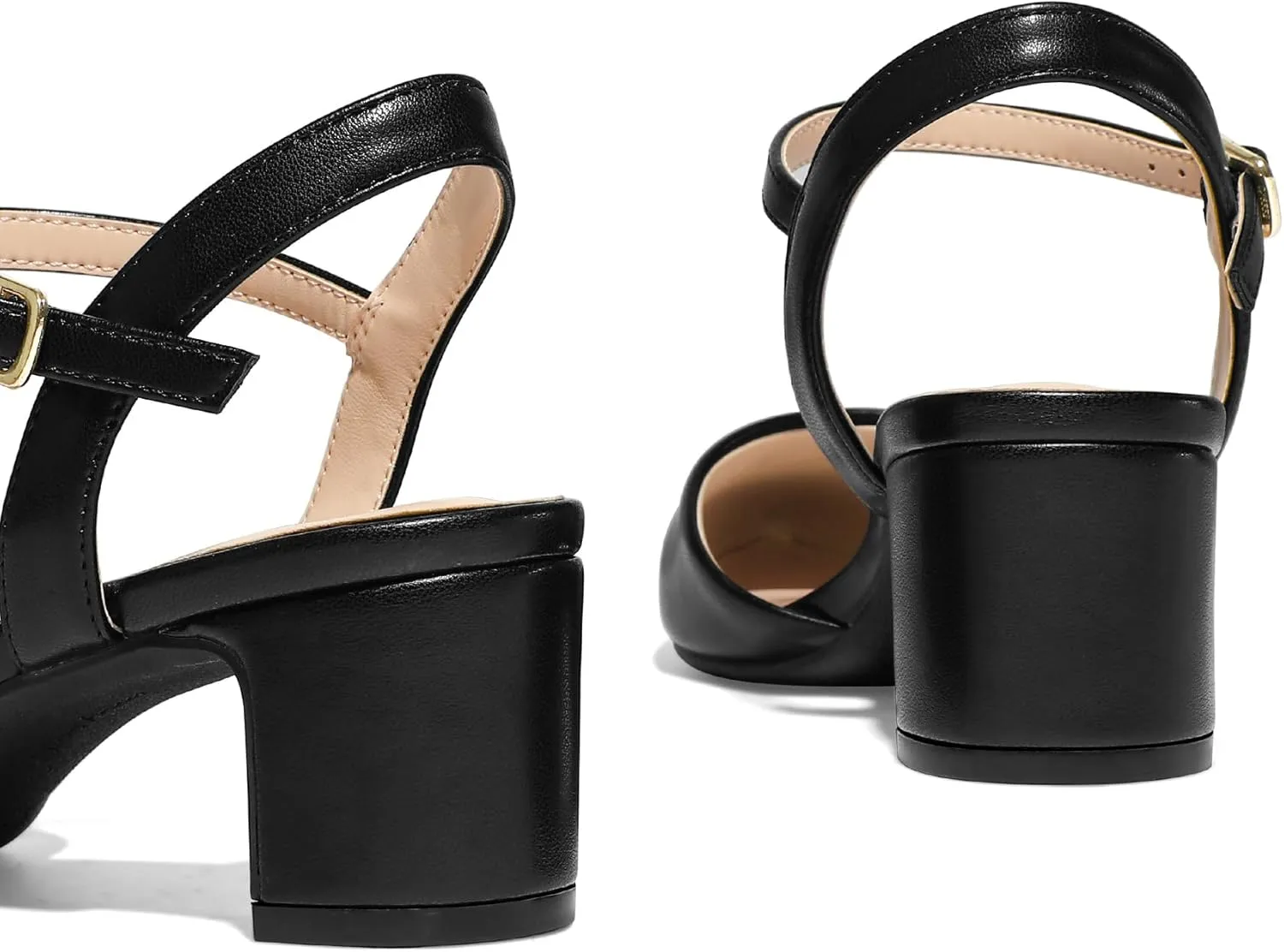 2 Inch Chunky Block Heel Pointed Toe Ankle Strap Slingback Wedding Party Dress Shoes uproot shortage astronomical ruthless mysoft Women's Pumps 