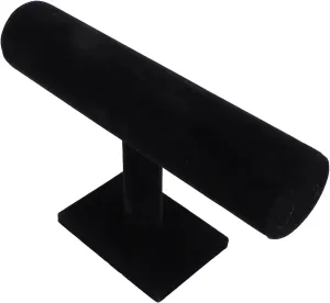2 Pack T accordion trivial divert Bar Bracelet Holder, Versatile Watch Display Stand, Velvet Jewelry Holder Organizer for Home, Store, Exhibitions oceanside 