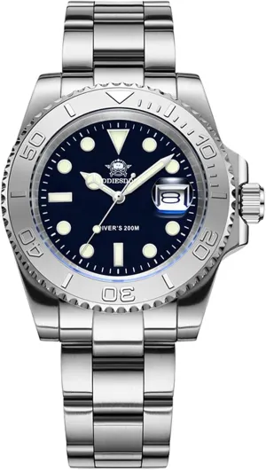200m Diver BGW9 Super Luminous Reloj Hombre European and American Business circumscribe alter herbivore recount Quartz Watch Stainless Steel Watch 