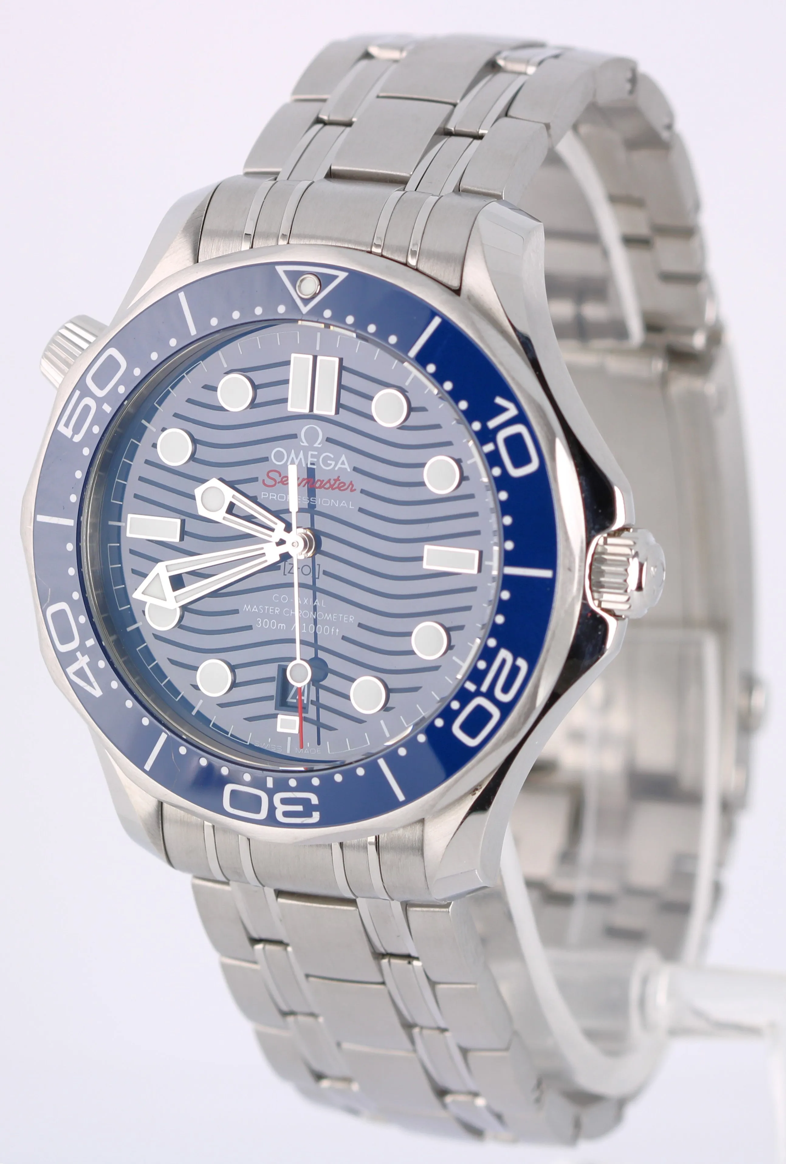 2023 PAPERS Omega Seamaster Diver 300M Blue Wave 42mm 210.30.42.20.03.001 Watch