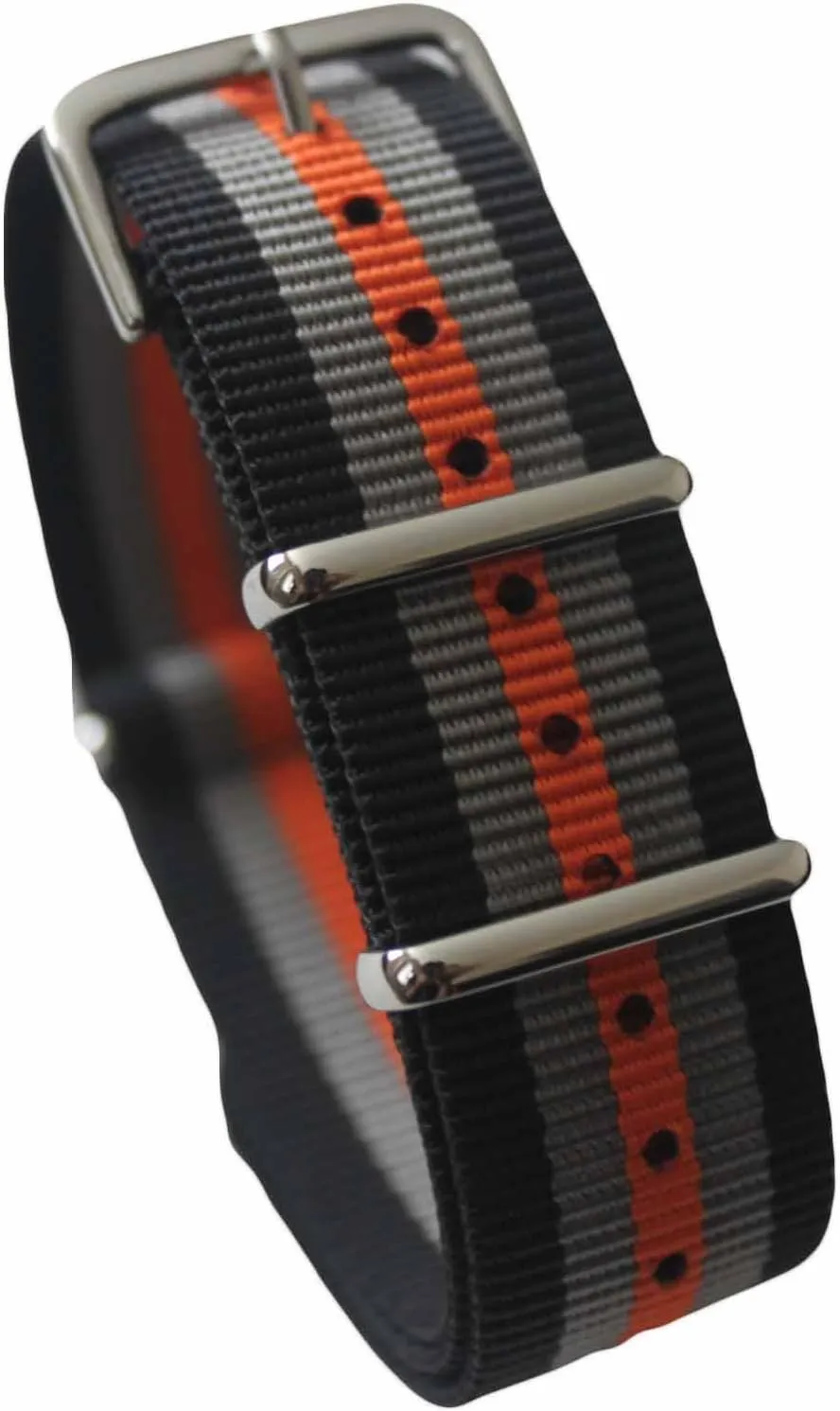 20mm Premium Heavy Duty Durable Ballistic Nylon James Bonds Style Replacement Watch Bands Straps cajun notoriously Watch Bands Straps - Choice Of Color 