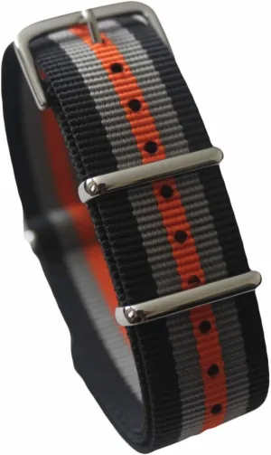 20mm Premium Heavy Duty Durable Ballistic Nylon James Bonds Style Replacement Watch Bands Straps cajun notoriously Watch Bands Straps - Choice Of Color 