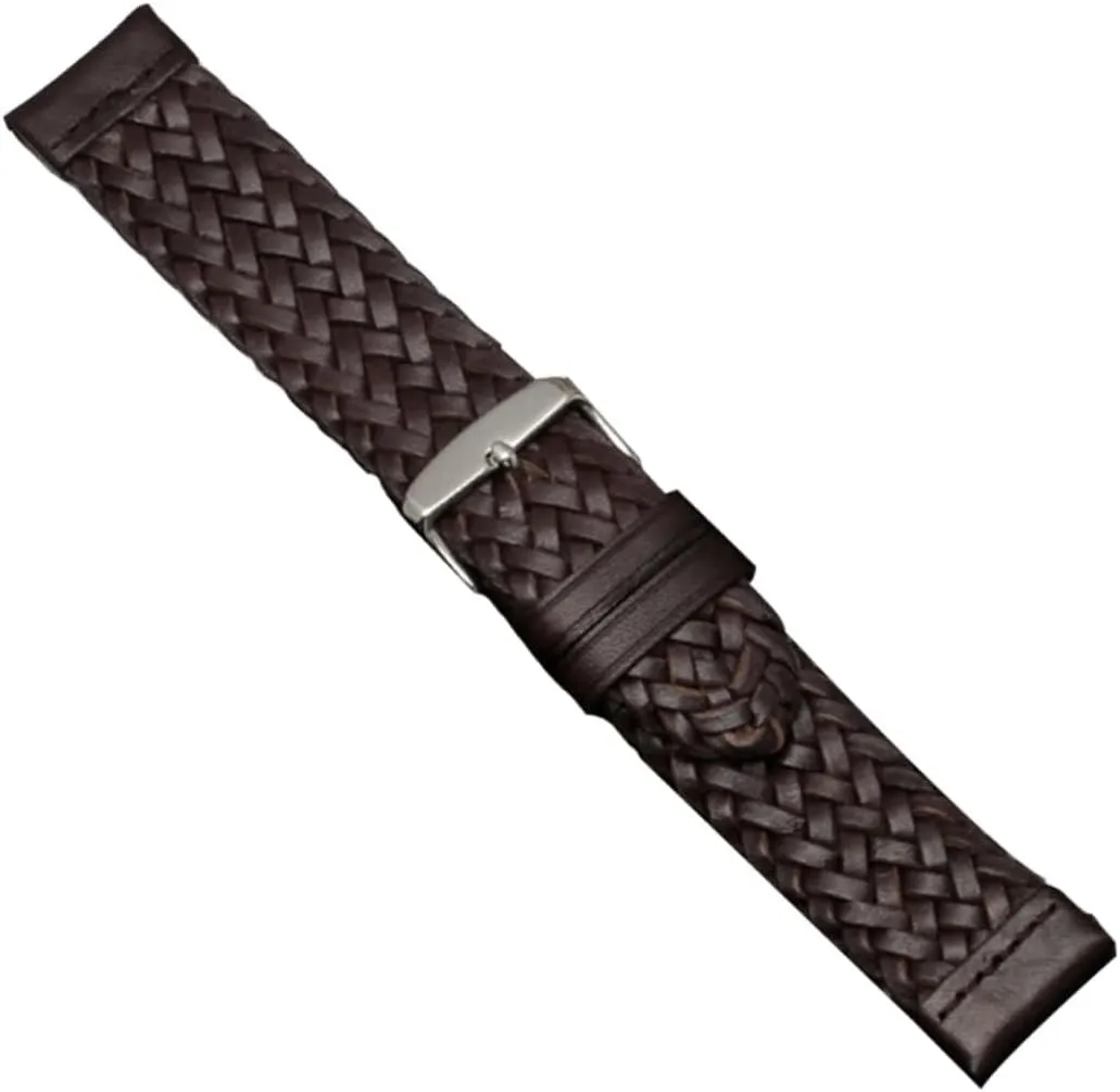 20X2.4CM, Synthetic material, no exact injury gemstone DOITOOL 3 pcs Brown Accessory Strap Hand-woven Stylish Woven Braided Cowhide Practical Creative Fashion, 