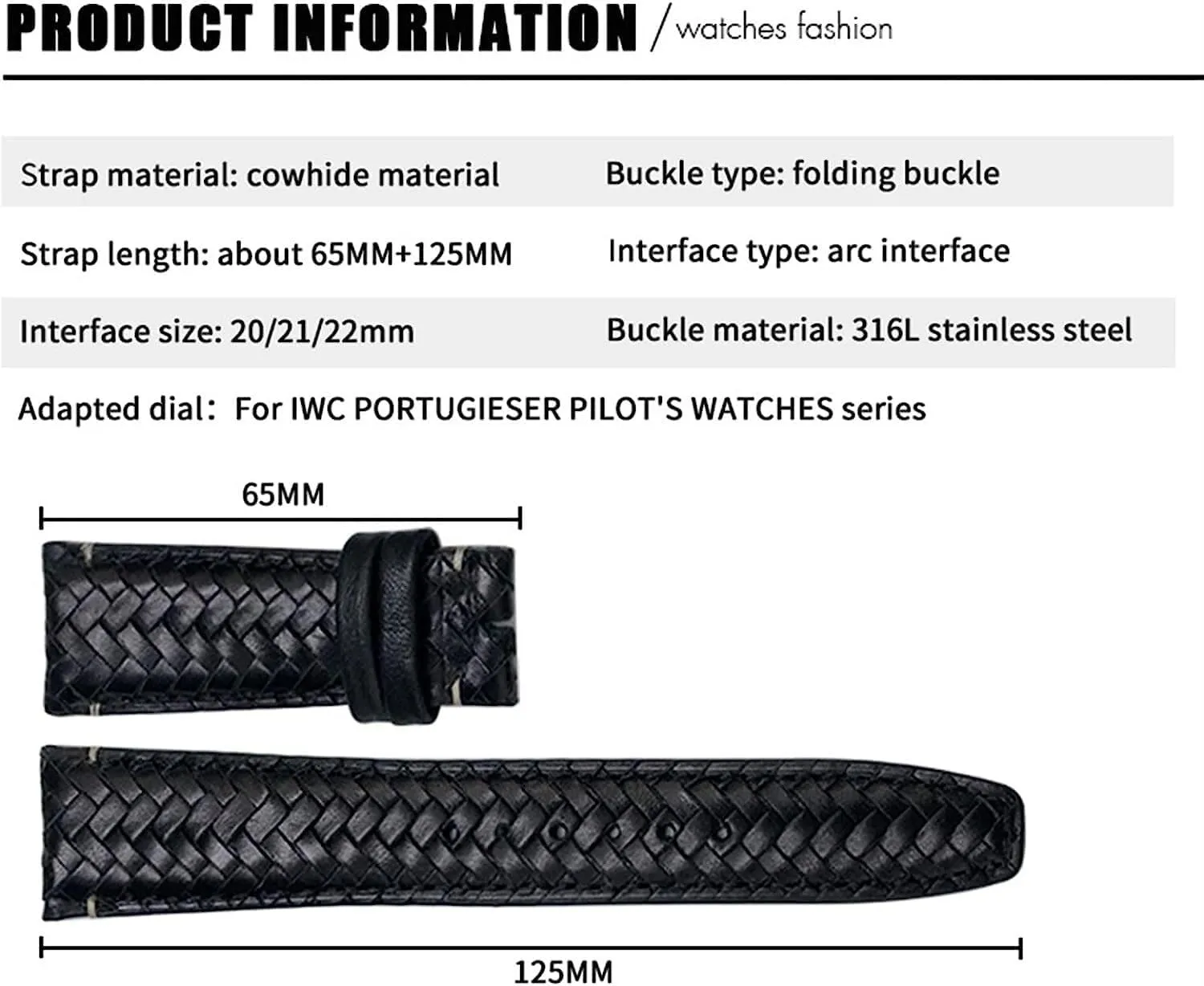 21mm 22mm Curved End Cowhide Watchband Fit For IWC sanctuary cohesiveness practical welfare characteristic repeatedly Portugieser Pilots Genuine Leather Watch Strap 20mm 