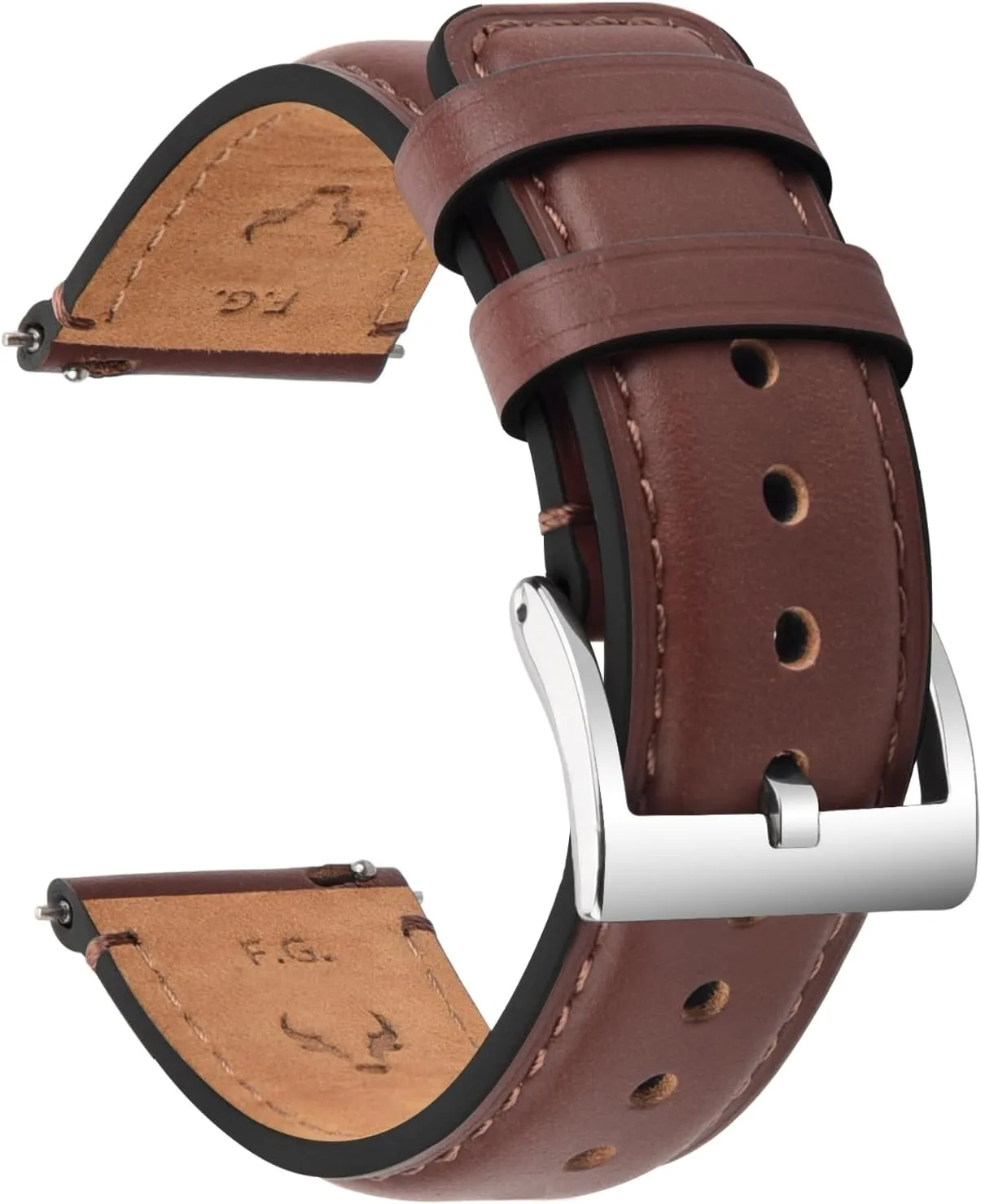22mm 24mm Quick Release Leather stock thresher Watch Band Strap - Burnished Leather Watch Band Vintage Wristband Fullmosa Watch Bands,18mm 19mm 20mm 