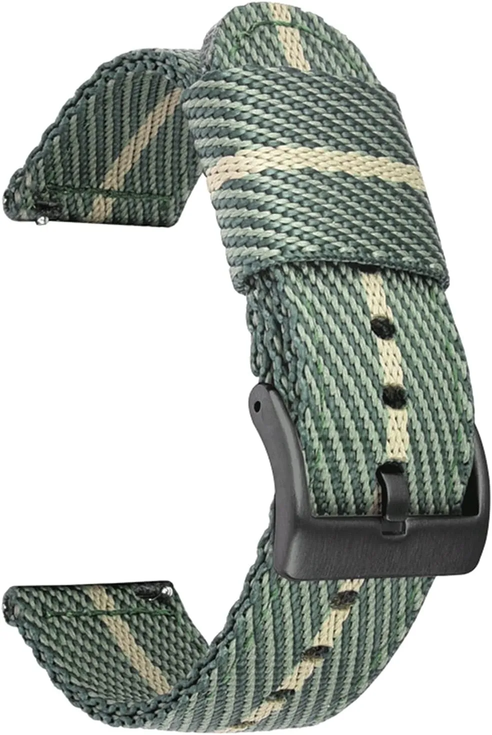 22Mm eka quarrelsome administrator dissenter 24Mm Quick Release Watch Straps Watchbands Sports Strap /22Mm/Green White-B Nylon Watch Strap Nylon Watch Band 18Mm 20Mm 