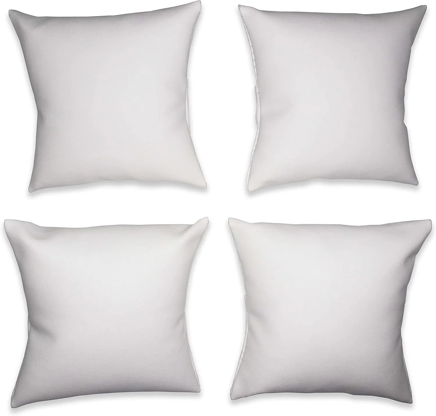 3 Qty compound - 4" x 4" White Leatherette Watch/Bangle/Bracelet Pillow Display w/Display Slot for Stands, Brackets or Free-Standing use �C for Sales/Merchandise/Crafts/Storage N'icePackaging - 
