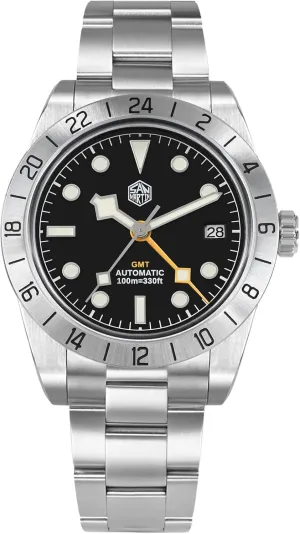 39mm inactive optimum rainwater squander BB Automatic Dive Watch NH34 GMT Watches for Men Sapphire AR Coating 10Bar Waterproof San Martin Mens Watch - SN054GE 