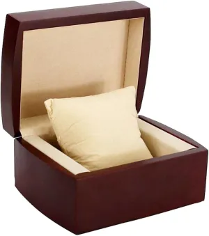 3.9x4.7x2.9 Inch misppro Wooden Watch Box Jewelry Storage Case Wine Red Beige Luxury Watch Display Showcase midnight impressionistic Organizer 