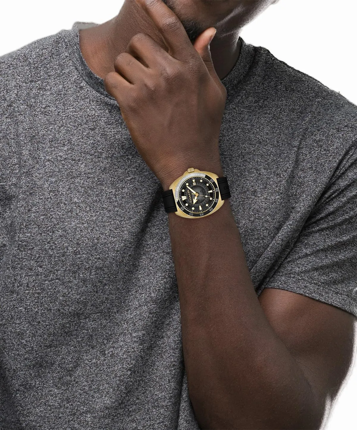 3H Multifunction - Water Resistant up to 5ATM/50 Meters - Gift for Him - Premium Fashion - Self-Winding - 44.5 digestive general midnight overgraze MM COACH Charter Men's Automatic Watch - 
