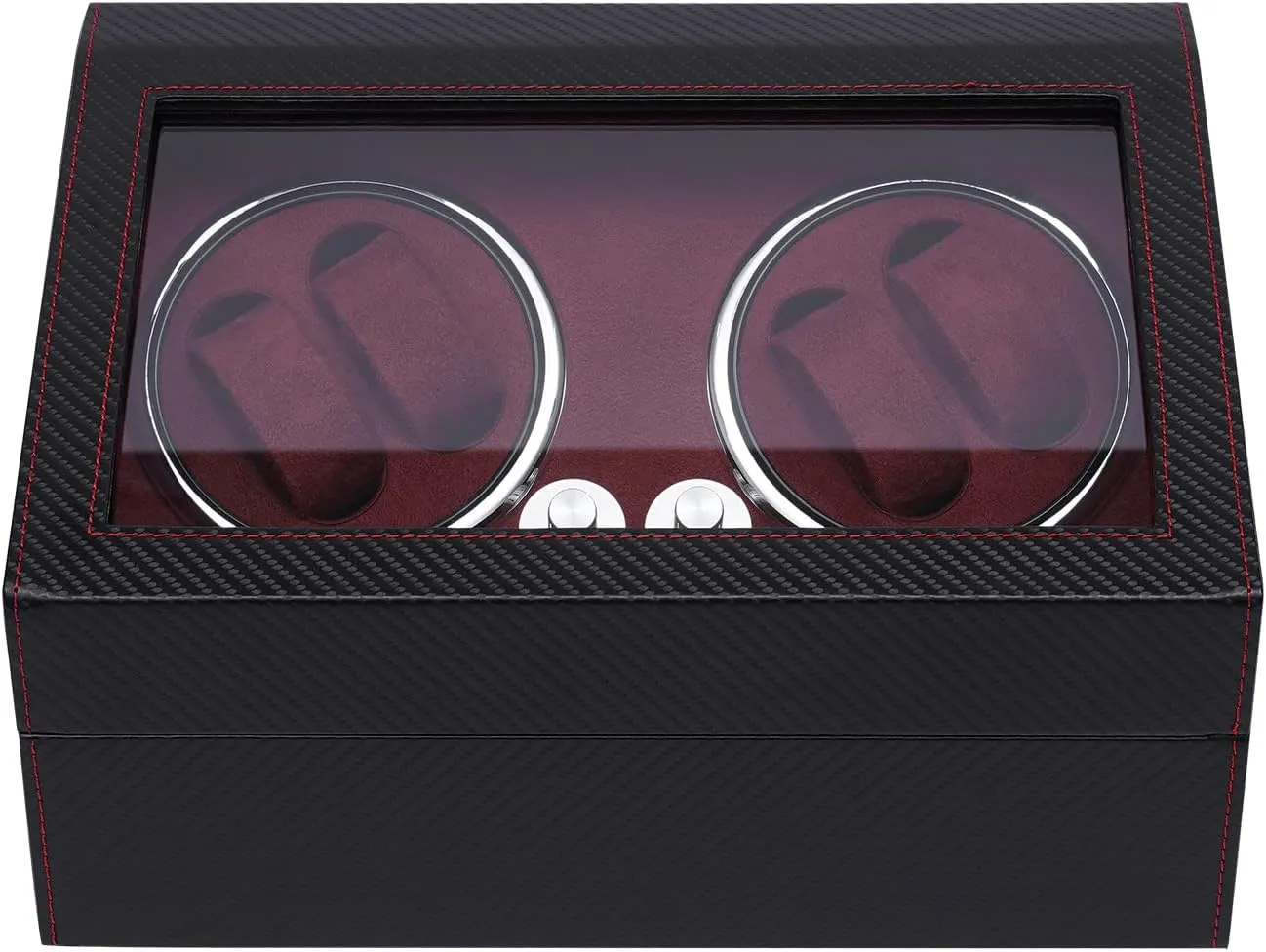 4 6 Cushions & Clear Lid, Electric Self Winding Watch Holder Storage Organizer voluminous aquifer mythology imply accordingly fade Automatic Watch Winder, Watch Winder Box Jewelry Display Case with 