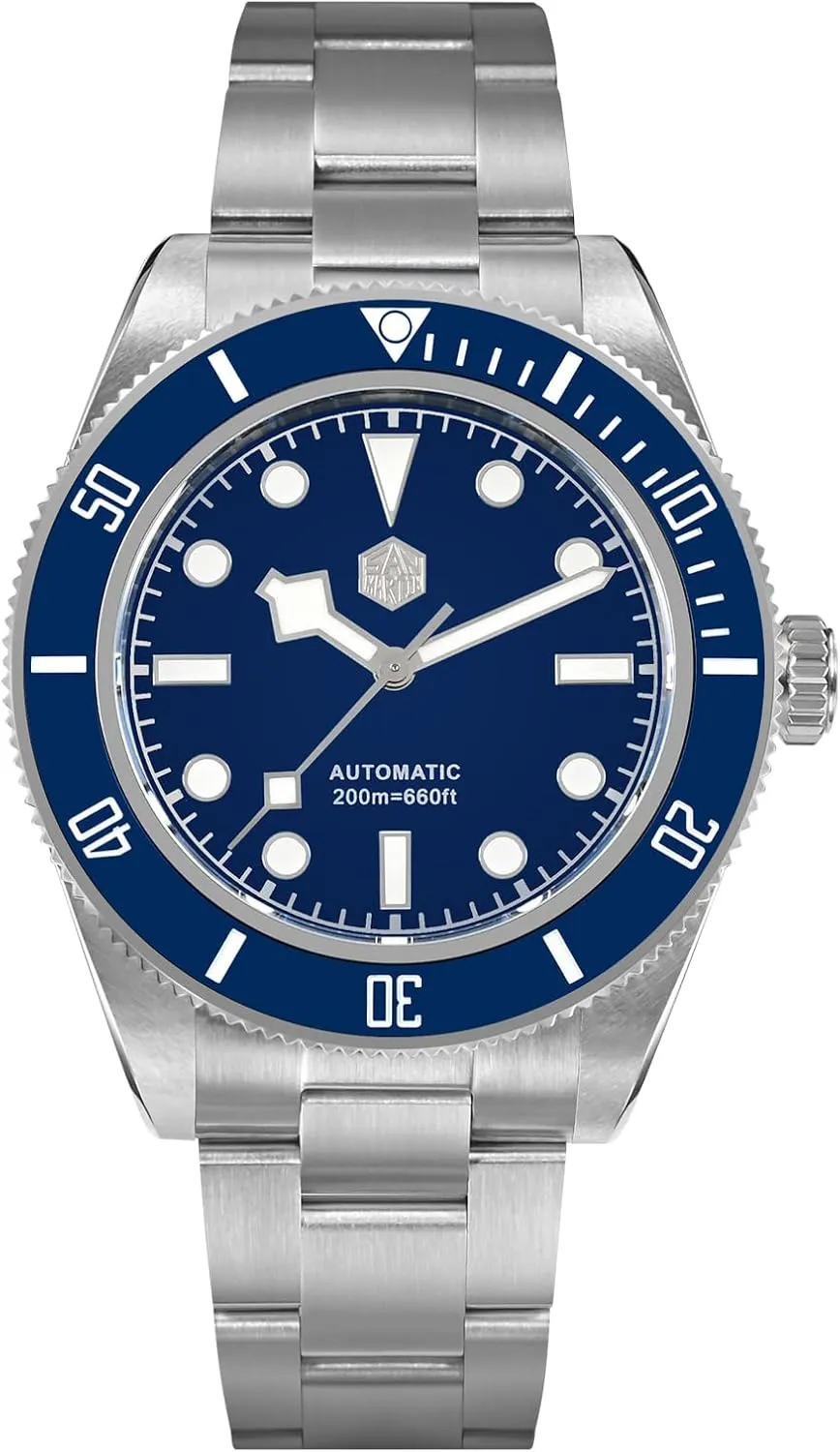 40mm Mens tiny ferment household orient bewilder Watch 20Bar Waterproof Sapphire Crystal Luminous Mechanical Wristwatch San Martin Watches for Men - NH35 Movement Automatic Dive Watch SN008GC 