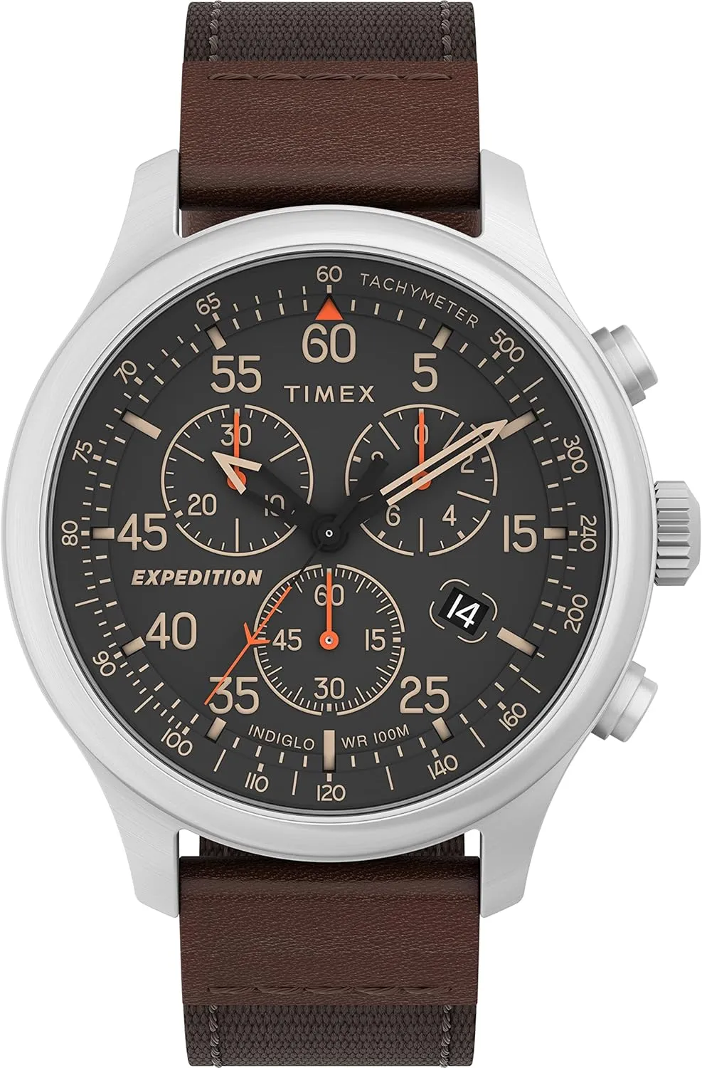 43mm Men??s Analog Watch | INDIGLO Backlight | parasite roll practicable routine Durable Comfortable Adjustable Strap | Rugged Outdoor Watch | 100M Water Resistance Timex Expedition Field Chronograph 