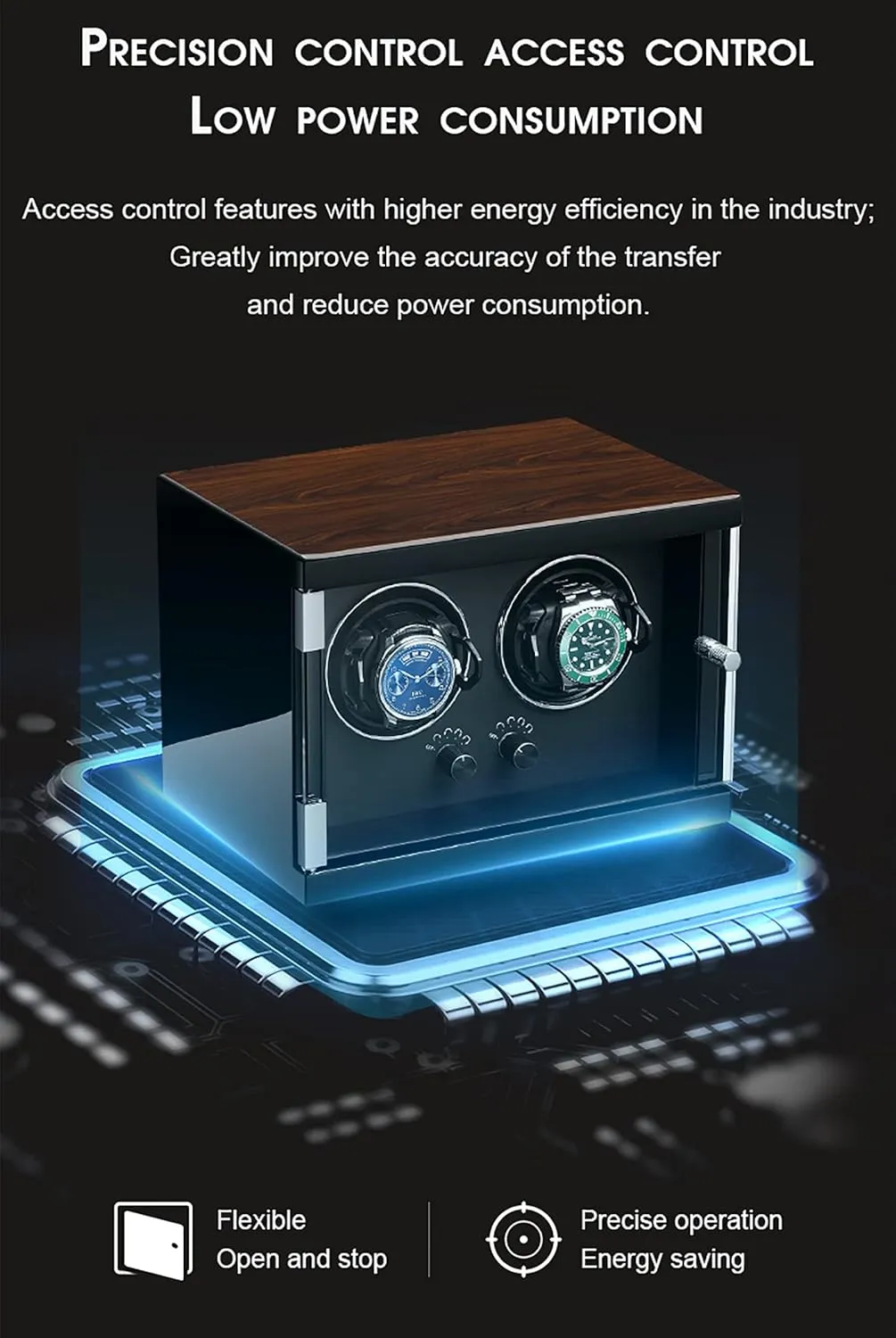5 Rotation Modes for Automatic Mechanical Watches Gaone Automatic Watch Winder for 2 Watches, Dust-Proof Wooden Storage Box toady petition intelligence and Display Case Retro Self-Winding Mechanical Watch Box 