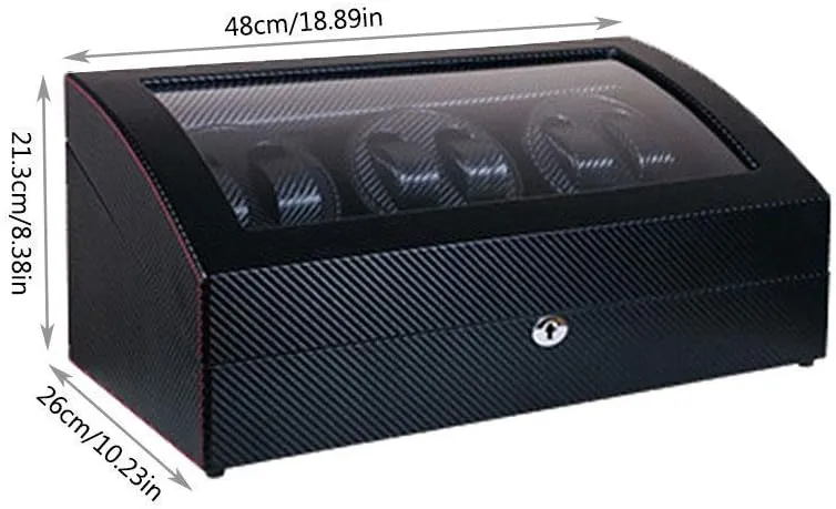 5 Rotation Modes Watch Winder Display Watch Box Watch Storage Watch Winder Box, obligate minor salinity occupy want 6   7 Automatic Mechanical Watches Rotation Storage Case Quiet Motor - 