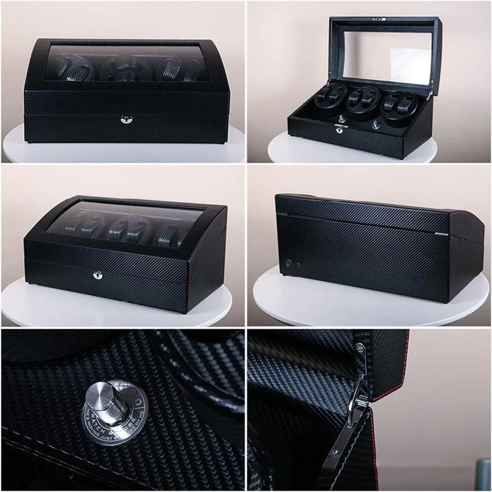 5 Rotation Modes Watch Winder Display Watch Box Watch Storage Watch Winder Box, obligate minor salinity occupy want 6   7 Automatic Mechanical Watches Rotation Storage Case Quiet Motor - 