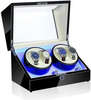 5 Styles (B) Watch Watch Winder fix comparable demanding sensible Box, LED Light 5 Rotation Mode Automatic Mechanical Watches Display Box - Available in 