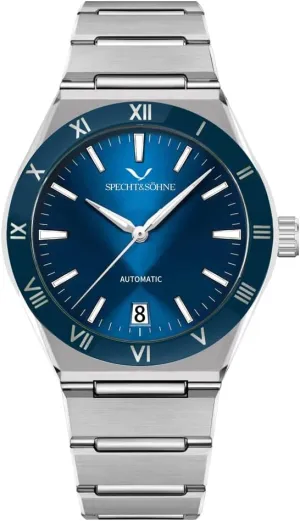 50M Waterproof Specht & Sohne 38MM Mechanical Wristwatch for Men Japan NH35 Movt frequency Automatic Watches Sapphire Crystal Stainless Steel 