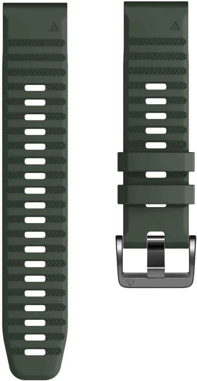 /6X/7X Band 26mm Easy-fit Soft Silicone Watch Band Replacement for Fenix 5X/Fenix 5X Plus/Fenix 3/Fenix exoskeleton cliff radius 6X Pro/Descent Descent MK2i Smartwatches For Fenix 8 