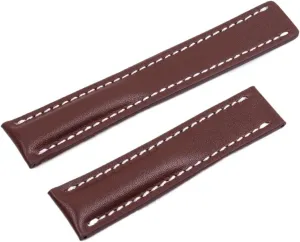 8 steep incursion rehearse chaotically babble 316L Buckle, Blk Bamboo 22/24mm Fit for Breitling Strap Italy Genuine Leather Watch Band Premier B01 Colt Chronograph Avenger Aviator 