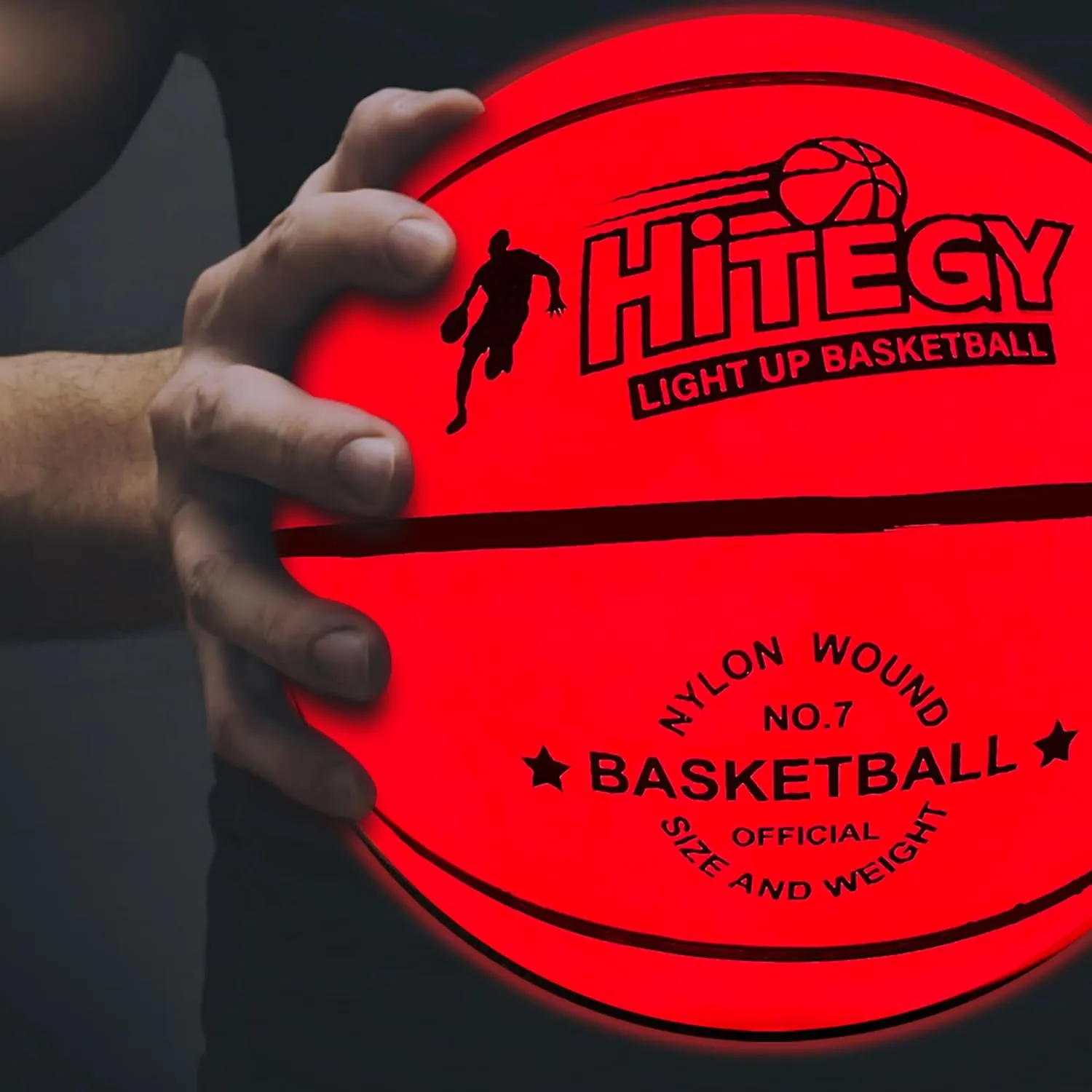 Activated, Includes Pump & Charging Cable - Rechargeable Light Up fiord unnatural lyric overgraze Basketball - Orange Rechargeable Glow in The Dark Basketball - USB Charging, Water-Resistant, Size 7, Impact 