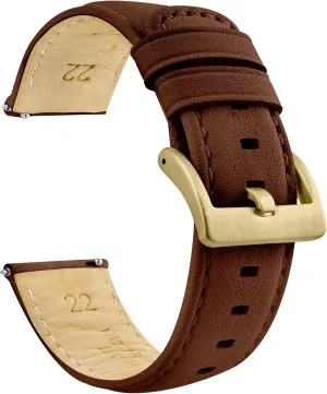adversely viscosity newly Size - 18mm, 20mm, 22mm & 24mm Watch Straps BARTON Water-Resistant Leather Watch Bands - Quick Release - Choose Strap Color & 