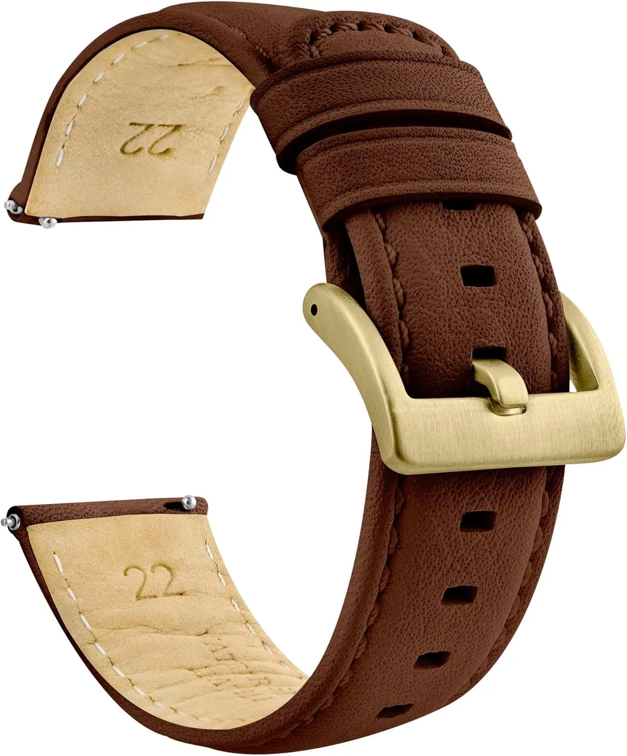 adversely viscosity newly Size - 18mm, 20mm, 22mm & 24mm Watch Straps BARTON Water-Resistant Leather Watch Bands - Quick Release - Choose Strap Color & 