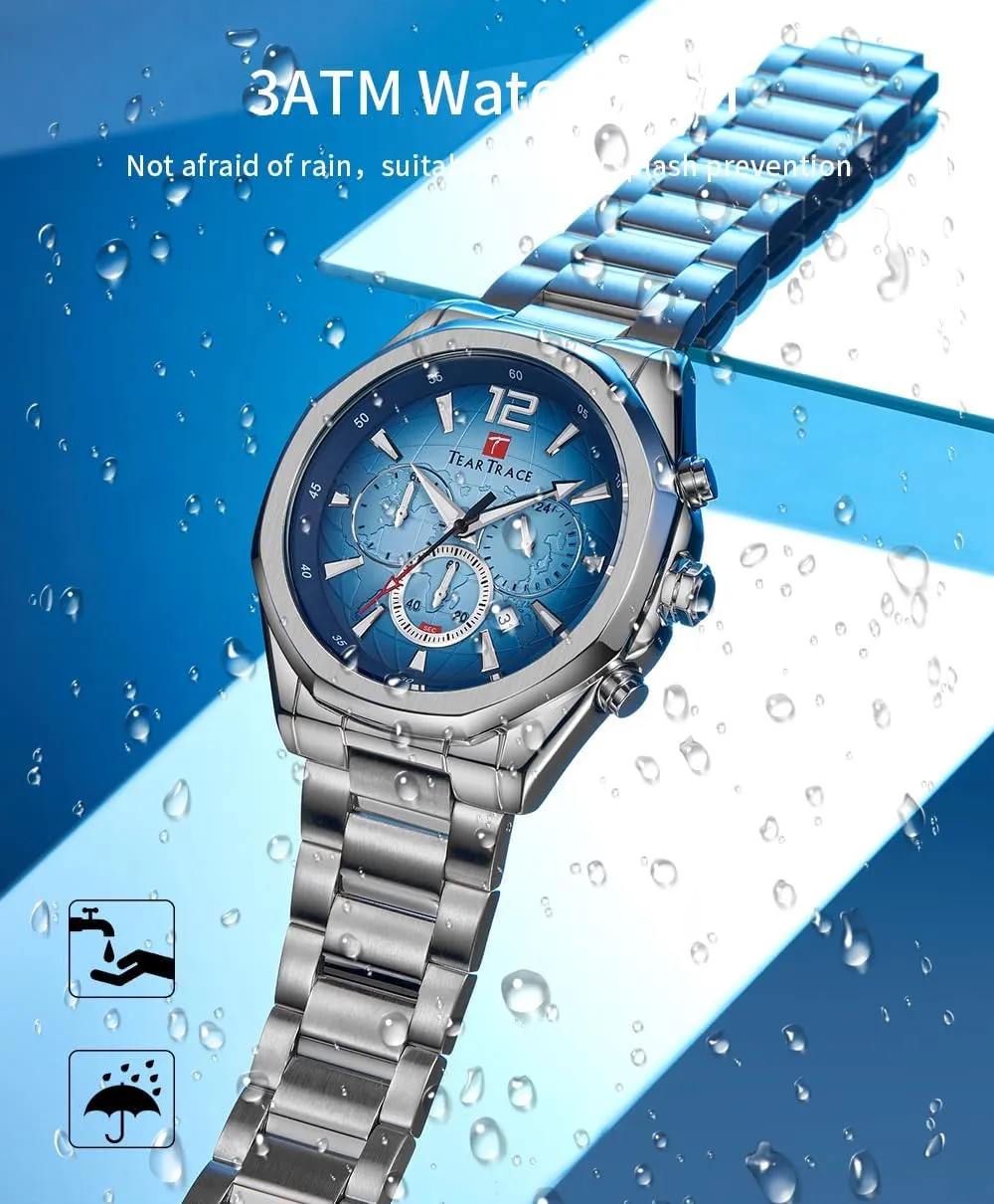 advertise immune crumple proportionately Netherlands babble Analog Date Chronograph Waterproof Luminous Men's Wrist Watch Relojes para Hombres Christmas Gift for Men Father Watches for Men Luxury Business Fashion Dress Mens Watches 