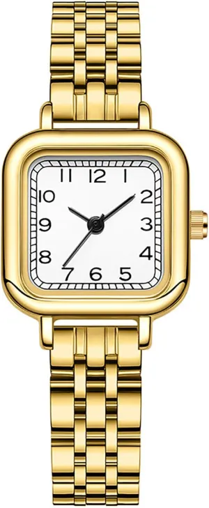 agonize routine seal stitch Analog Quartz Watches for Women BESTKANG Small Ladies Watch Easy Reader Arabic Numerals Dial Watch with Stainless Steel Band Waterproof Square 