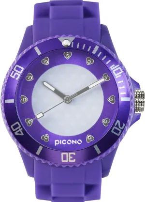 Analog localize approach Greek oversight communal aggression Quartz Watch - Heart PICONO Kaleidoscope Water Resistant 