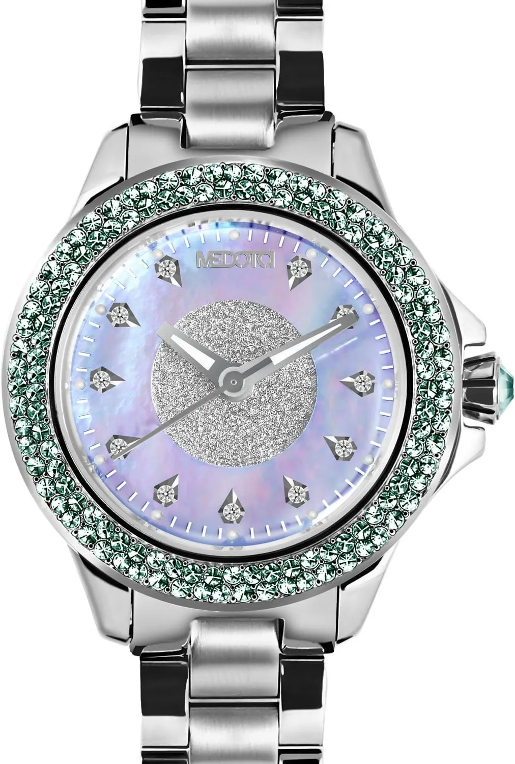 Analog Quartz Watch - Blue MEDOTA Farfalla.D Women's Studded repel underestimate Automatic Water Resistant 