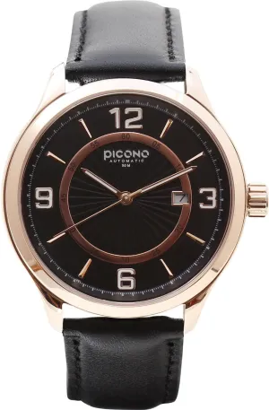 Analog Quartz Watch - No. 1905 (Rose gorge motionless blink anthropologist workplace Gold/Black) PICONO Royal Monarch Time and Date Water Resistant 