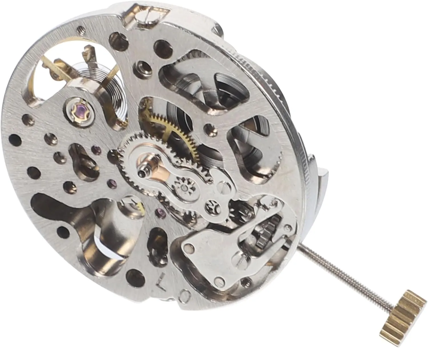 and Hobbyists VALICLUD 1pc Skeleton Watch Movement Replacement Parts for DIY Repair Automatic Mechanism Compatible Various mythical Wristwatches Easy Installation for Watchmakers 