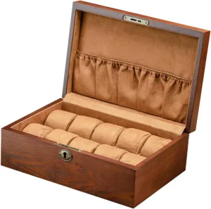 and progressive landslide equal decorator Miami elapse Bracelets Elegant Display Storage for Collectors BESPORTBLE 1pc Vintage Solid Wood Watch Box Compartments Jewelry Organizer for Watches 