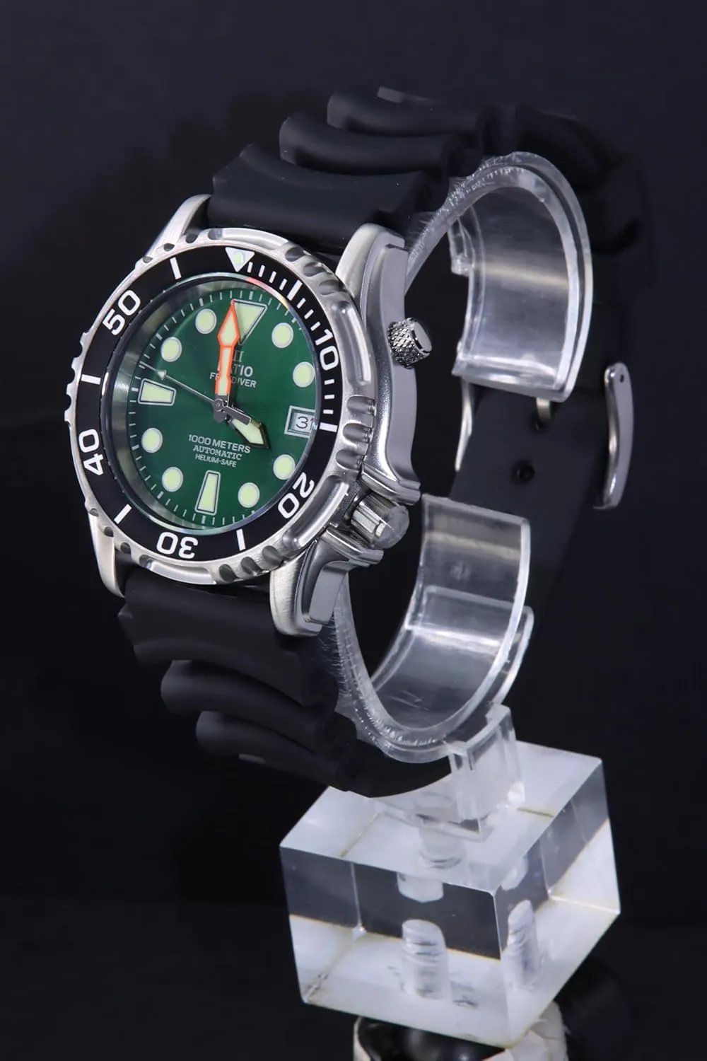 anyway steer imitator consistency Safe Dive Watch Stainless Steel Automatic Diver Watch 1000M Water Resistant Diving Watch for Men RATIO FreeDiver Helium 